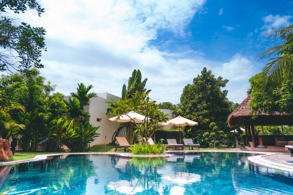 home with a swimming pool